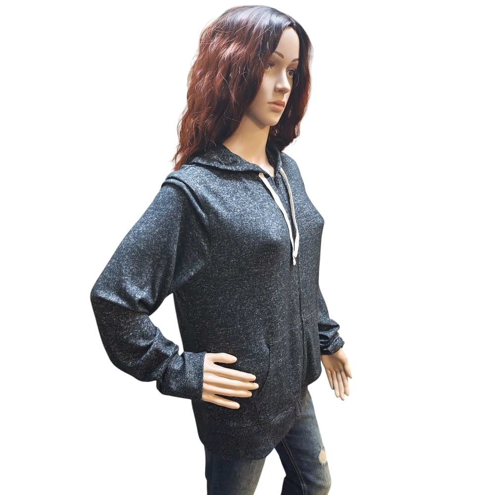 J. Crew Gray Zip-Up Hoodie - Picture 2 of 5